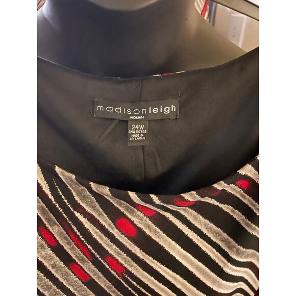 Madison Leigh 24W Bold Zebra Print Dress – Chic Fall Style - Picture 7 of 7